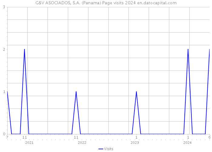 G&V ASOCIADOS, S.A. (Panama) Page visits 2024 