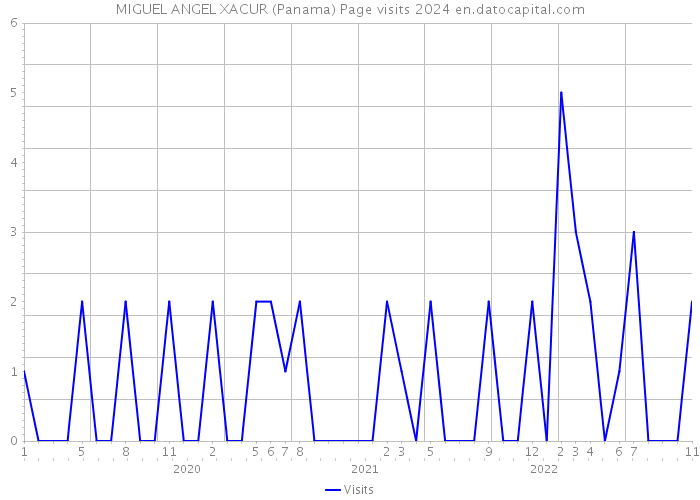 MIGUEL ANGEL XACUR (Panama) Page visits 2024 