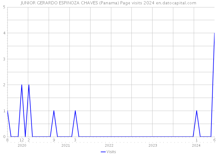 JUNIOR GERARDO ESPINOZA CHAVES (Panama) Page visits 2024 