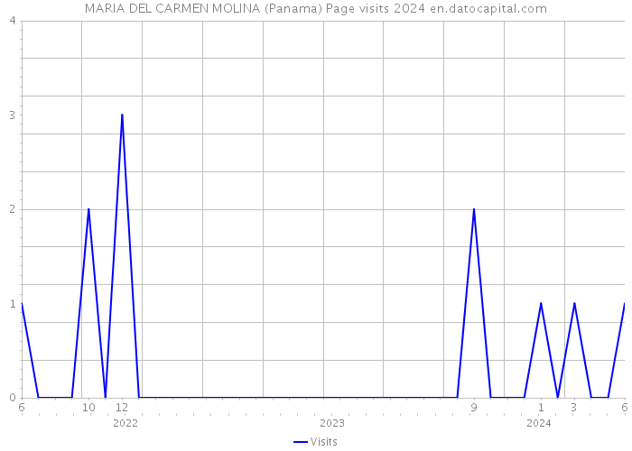 MARIA DEL CARMEN MOLINA (Panama) Page visits 2024 