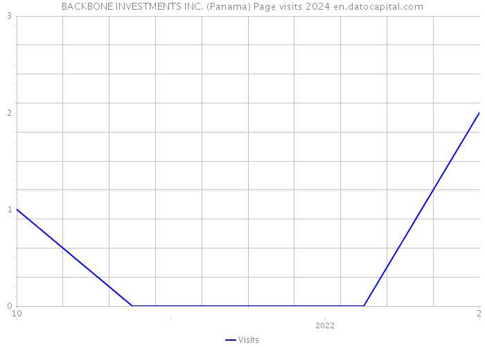 BACKBONE INVESTMENTS INC. (Panama) Page visits 2024 