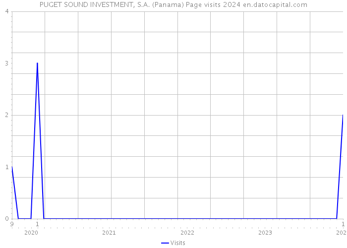 PUGET SOUND INVESTMENT, S.A. (Panama) Page visits 2024 