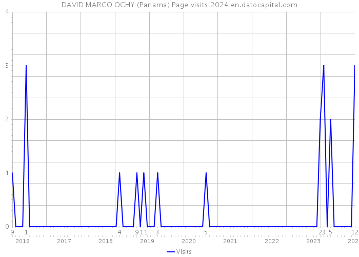 DAVID MARCO OCHY (Panama) Page visits 2024 