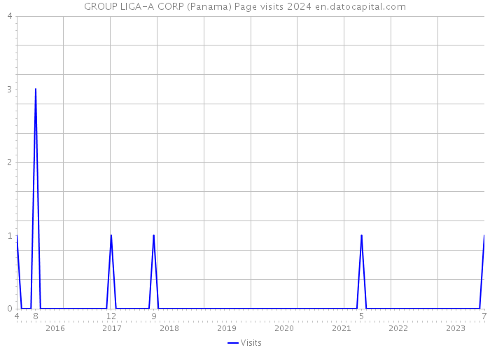 GROUP LIGA-A CORP (Panama) Page visits 2024 