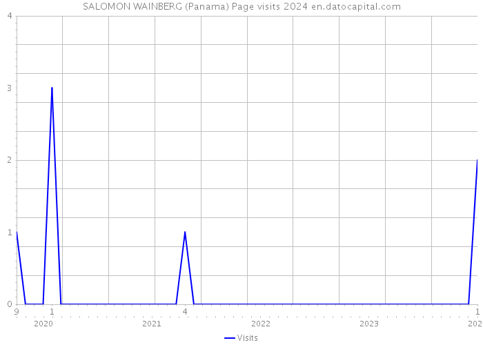 SALOMON WAINBERG (Panama) Page visits 2024 