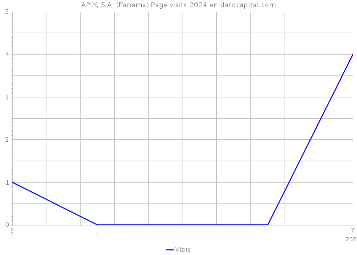 APIX, S.A. (Panama) Page visits 2024 