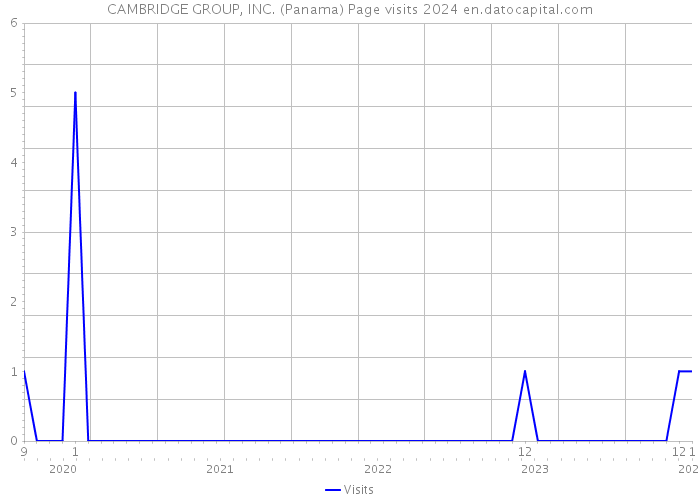 CAMBRIDGE GROUP, INC. (Panama) Page visits 2024 