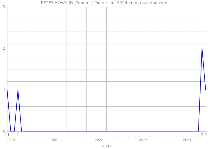 PETER HOWARD (Panama) Page visits 2024 