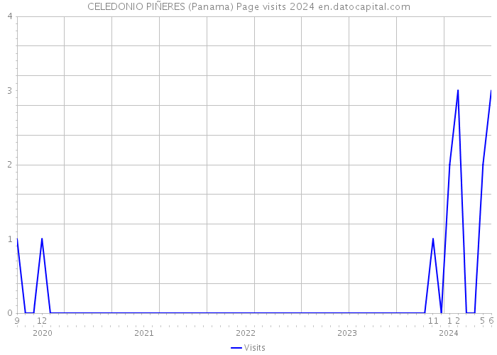 CELEDONIO PIÑERES (Panama) Page visits 2024 