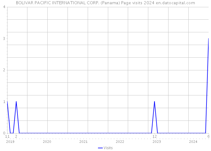BOLIVAR PACIFIC INTERNATIONAL CORP. (Panama) Page visits 2024 