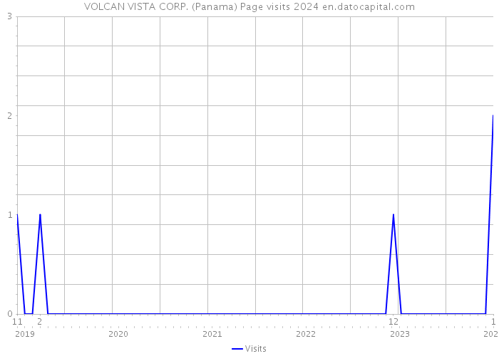 VOLCAN VISTA CORP. (Panama) Page visits 2024 