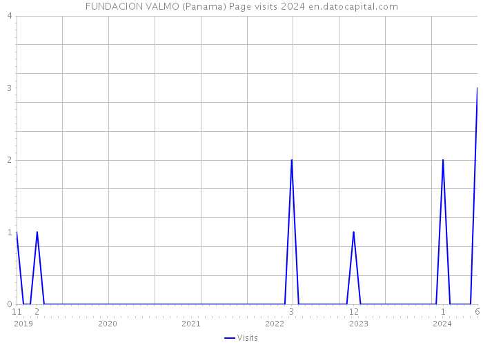 FUNDACION VALMO (Panama) Page visits 2024 