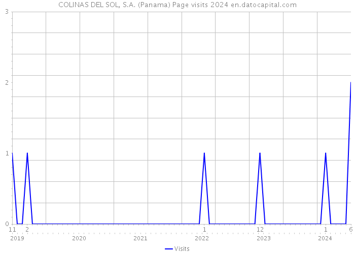 COLINAS DEL SOL, S.A. (Panama) Page visits 2024 