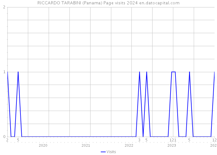 RICCARDO TARABINI (Panama) Page visits 2024 