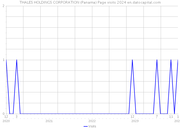 THALES HOLDINGS CORPORATION (Panama) Page visits 2024 