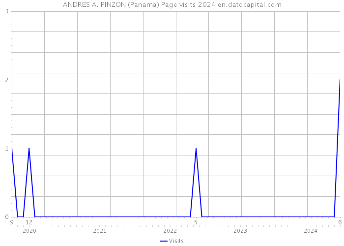 ANDRES A. PINZON (Panama) Page visits 2024 