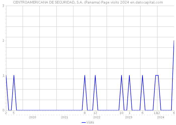 CENTROAMERICANA DE SEGURIDAD, S.A. (Panama) Page visits 2024 
