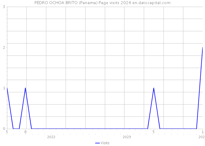 PEDRO OCHOA BRITO (Panama) Page visits 2024 