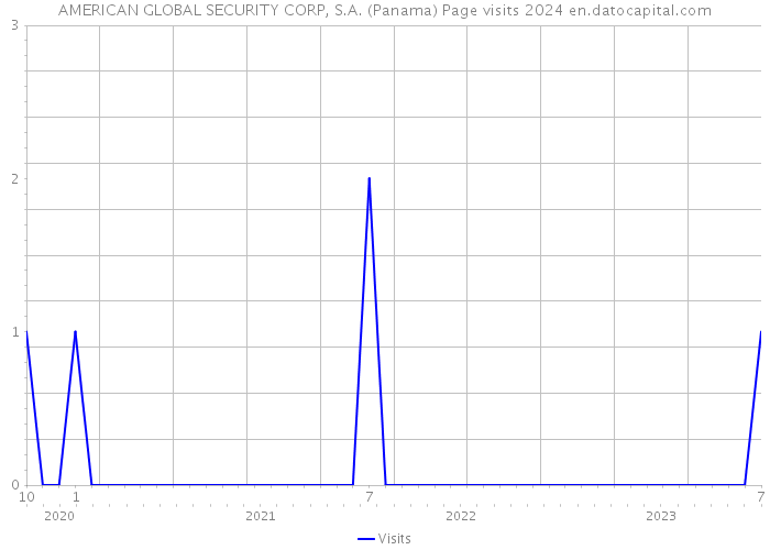AMERICAN GLOBAL SECURITY CORP, S.A. (Panama) Page visits 2024 