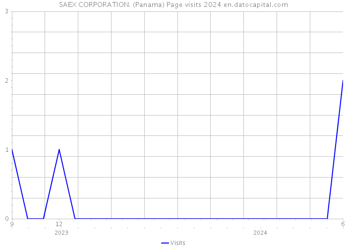 SAEX CORPORATION. (Panama) Page visits 2024 