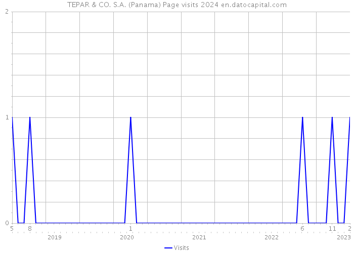 TEPAR & CO. S.A. (Panama) Page visits 2024 