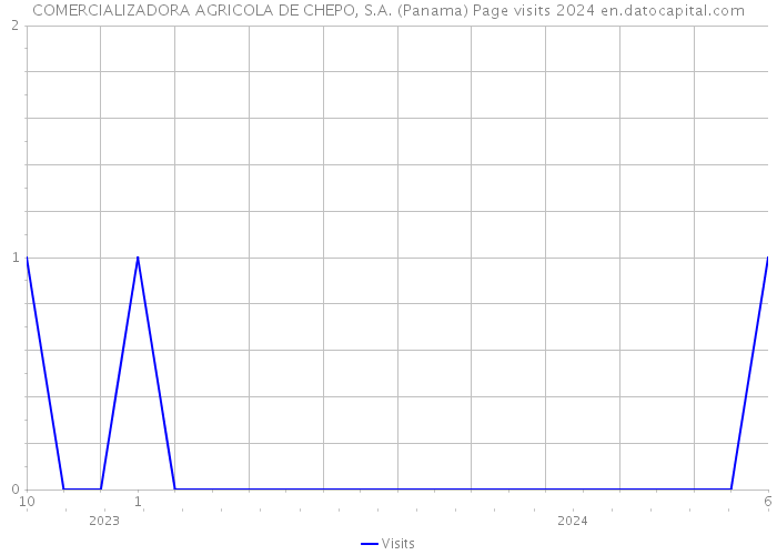 COMERCIALIZADORA AGRICOLA DE CHEPO, S.A. (Panama) Page visits 2024 