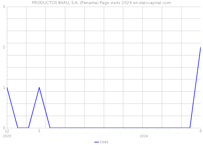 PRODUCTOS BARU, S.A. (Panama) Page visits 2024 
