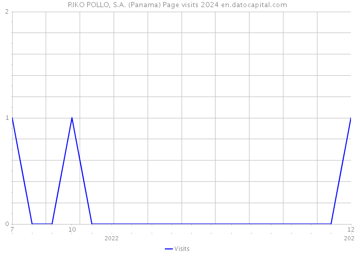 RIKO POLLO, S.A. (Panama) Page visits 2024 