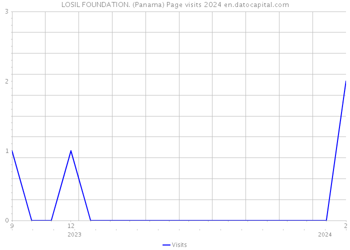 LOSIL FOUNDATION. (Panama) Page visits 2024 