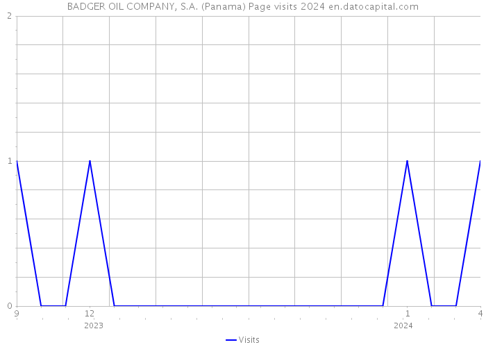 BADGER OIL COMPANY, S.A. (Panama) Page visits 2024 