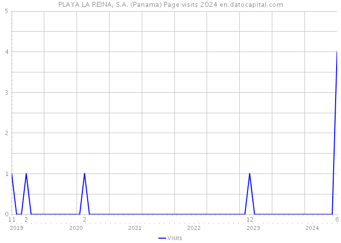 PLAYA LA REINA, S.A. (Panama) Page visits 2024 