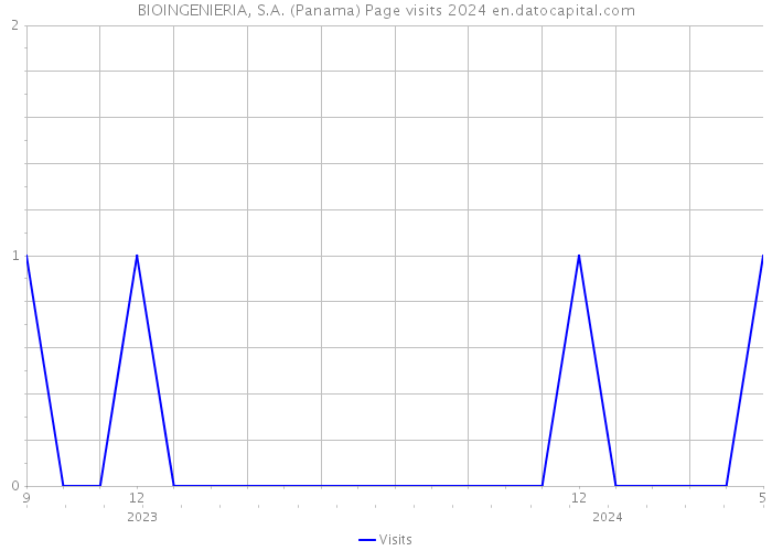 BIOINGENIERIA, S.A. (Panama) Page visits 2024 