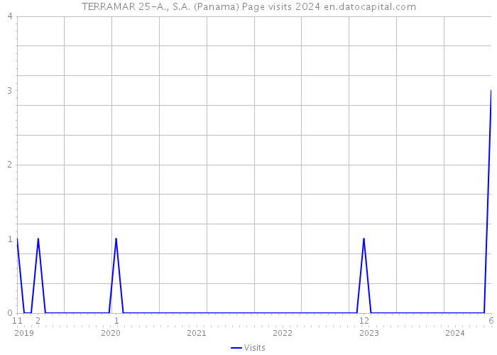 TERRAMAR 25-A., S.A. (Panama) Page visits 2024 