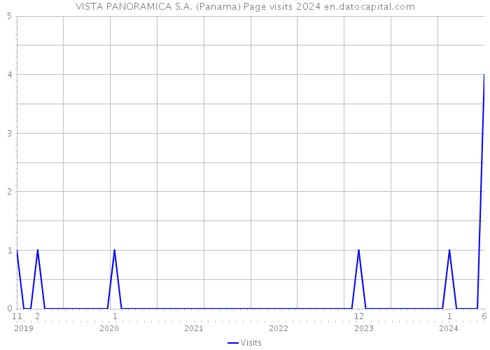 VISTA PANORAMICA S.A. (Panama) Page visits 2024 