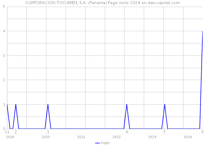 CORPORACION TOCUMEN, S.A. (Panama) Page visits 2024 