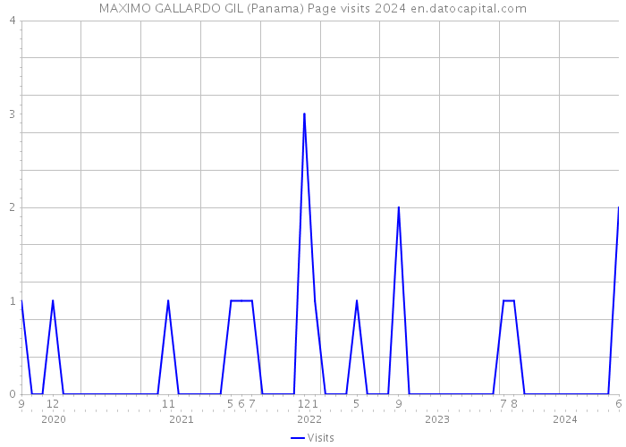 MAXIMO GALLARDO GIL (Panama) Page visits 2024 