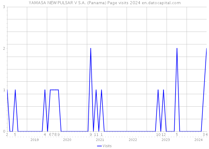 YAMASA NEW PULSAR V S.A. (Panama) Page visits 2024 