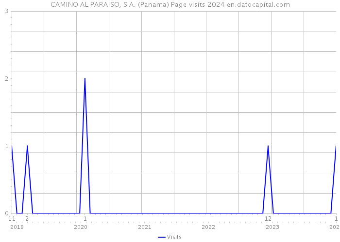CAMINO AL PARAISO, S.A. (Panama) Page visits 2024 