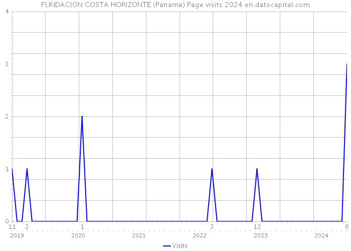 FUNDACION COSTA HORIZONTE (Panama) Page visits 2024 