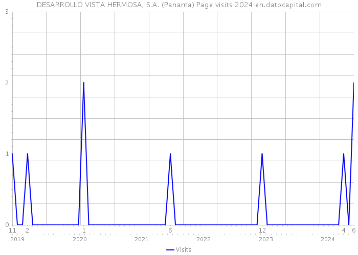 DESARROLLO VISTA HERMOSA, S.A. (Panama) Page visits 2024 