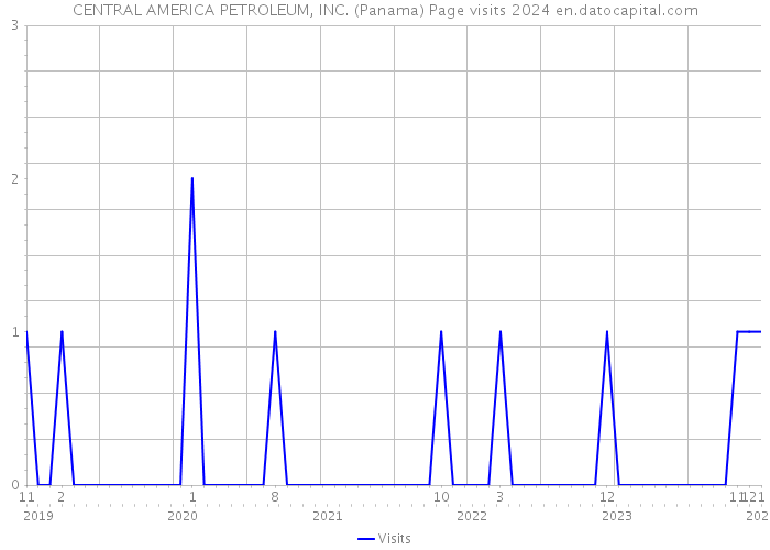 CENTRAL AMERICA PETROLEUM, INC. (Panama) Page visits 2024 