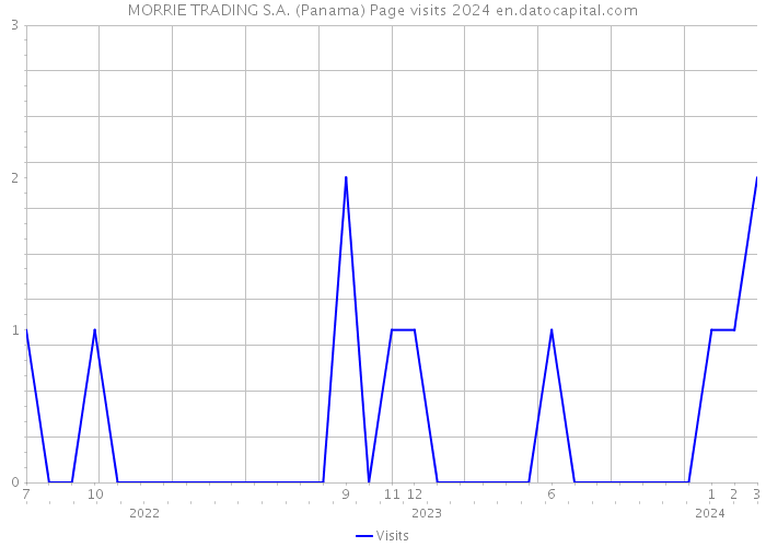 MORRIE TRADING S.A. (Panama) Page visits 2024 