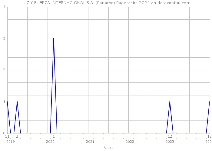 LUZ Y FUERZA INTERNACIONAL S.A. (Panama) Page visits 2024 