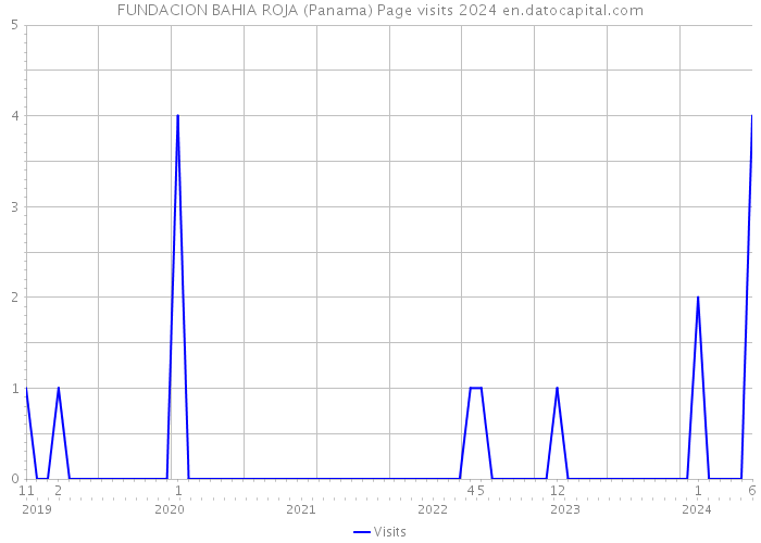 FUNDACION BAHIA ROJA (Panama) Page visits 2024 