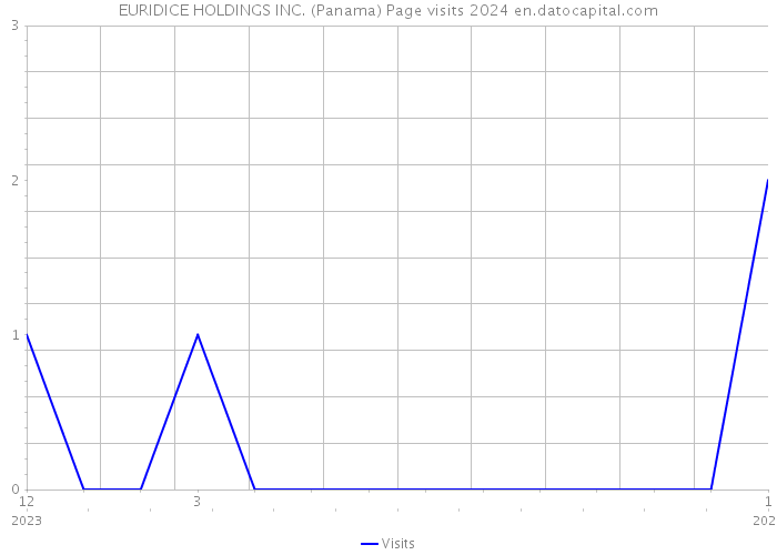 EURIDICE HOLDINGS INC. (Panama) Page visits 2024 