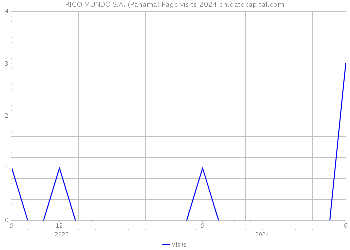 RICO MUNDO S.A. (Panama) Page visits 2024 