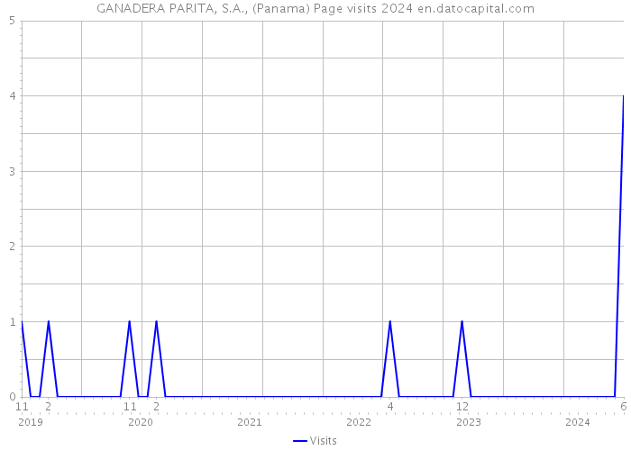 GANADERA PARITA, S.A., (Panama) Page visits 2024 