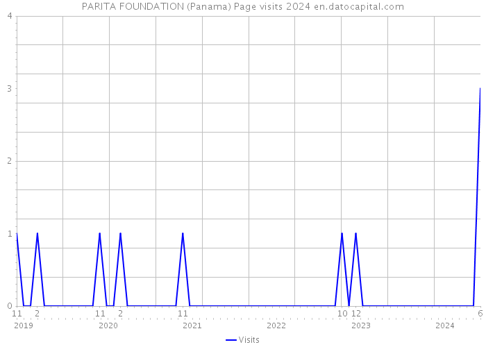 PARITA FOUNDATION (Panama) Page visits 2024 