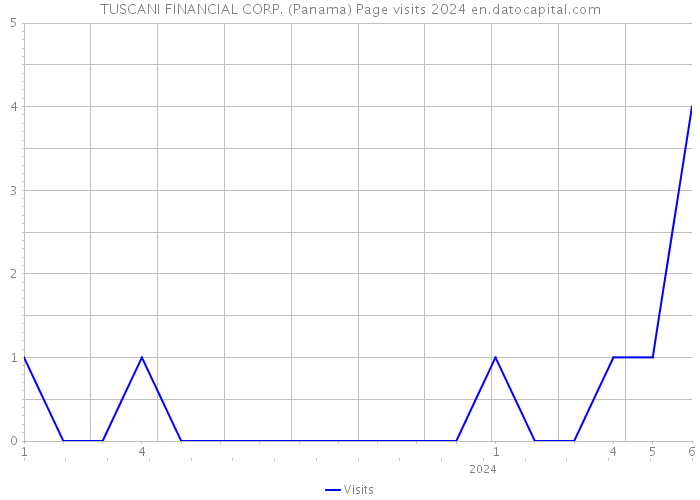 TUSCANI FINANCIAL CORP. (Panama) Page visits 2024 