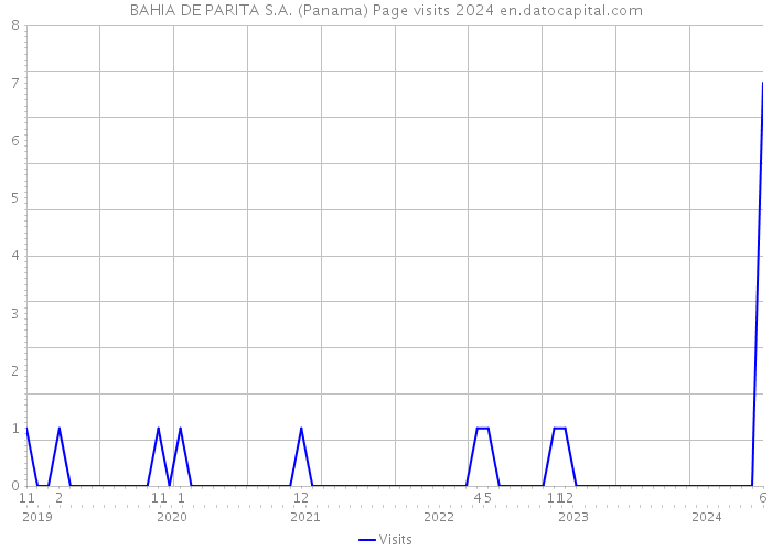BAHIA DE PARITA S.A. (Panama) Page visits 2024 